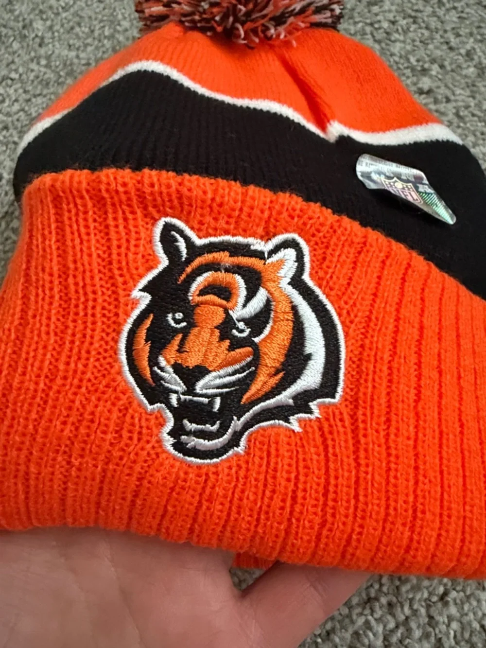 Cincinnati Bengals Winter Pom Pom Hat